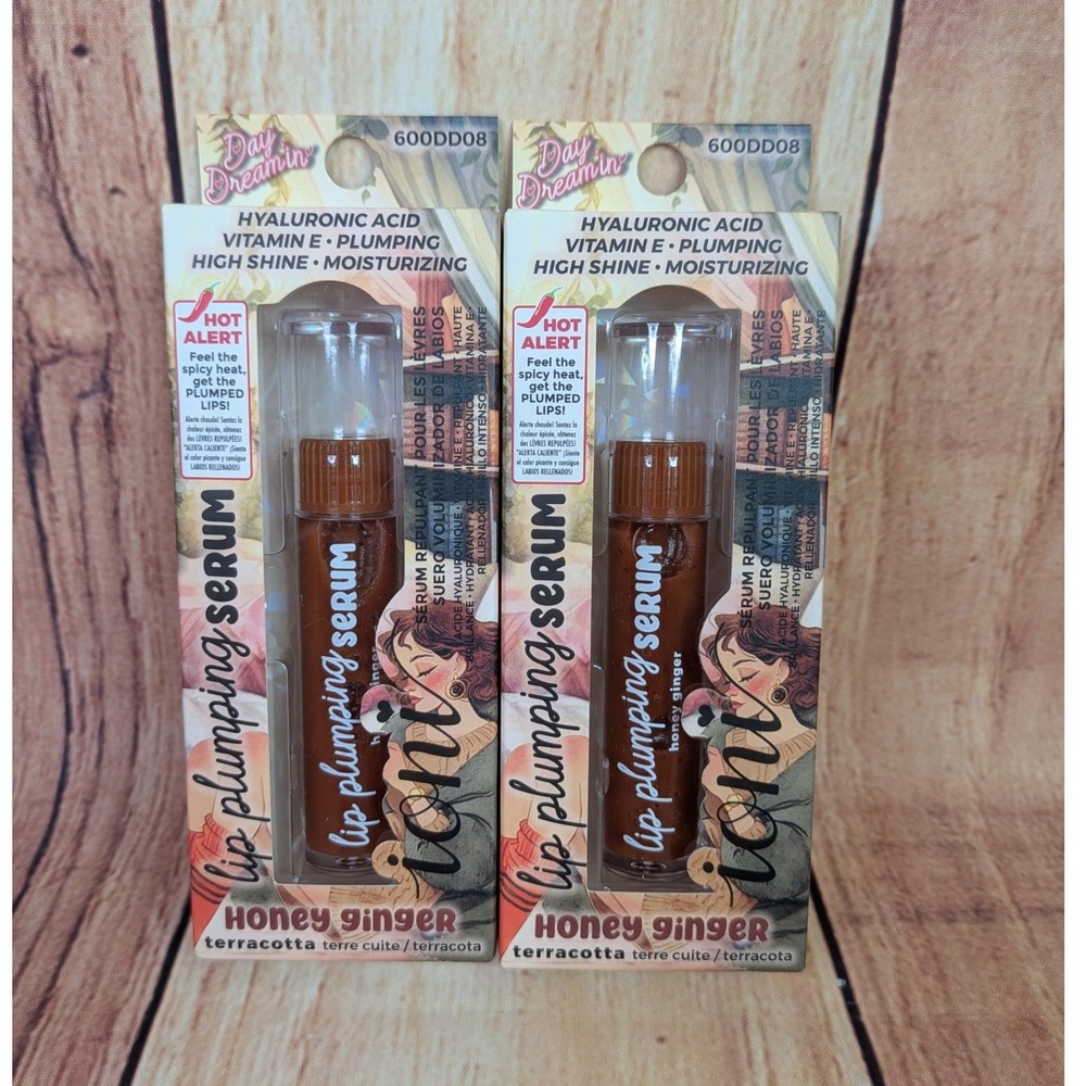 2 PK Ioni Day Dreamin Lip Plumping Serum Honey Ginger Terracotta
